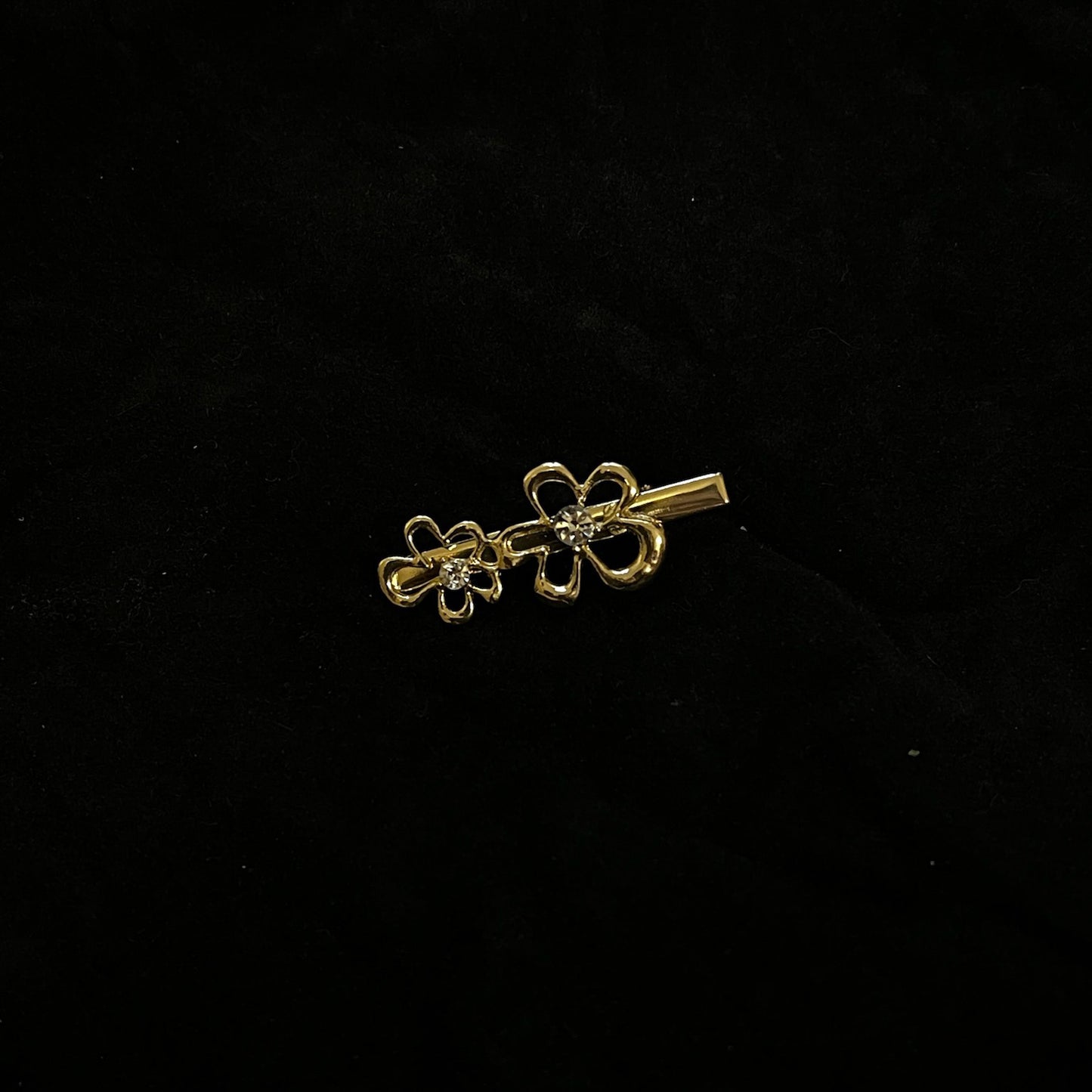 Bubbly Petals Hair Clip - Gold