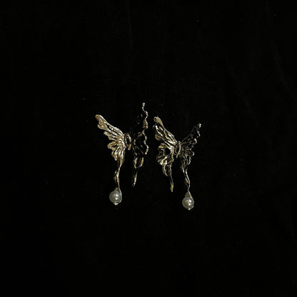 Winged Whisper Butterfly Earrings