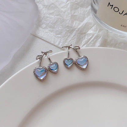 Cherry Pop Moonstone Earrings