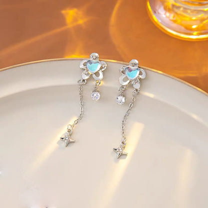 Meteor Shower Moonstone Earrings