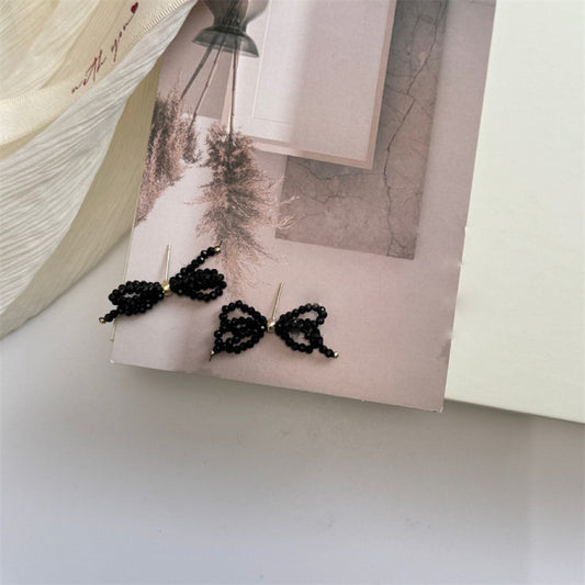 Pretty in Ribbons Earrings - Black