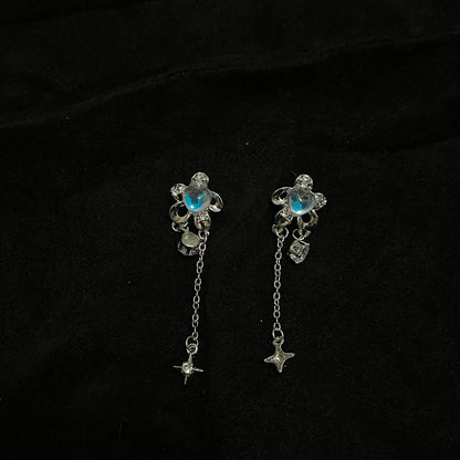 Meteor Shower Moonstone Earrings