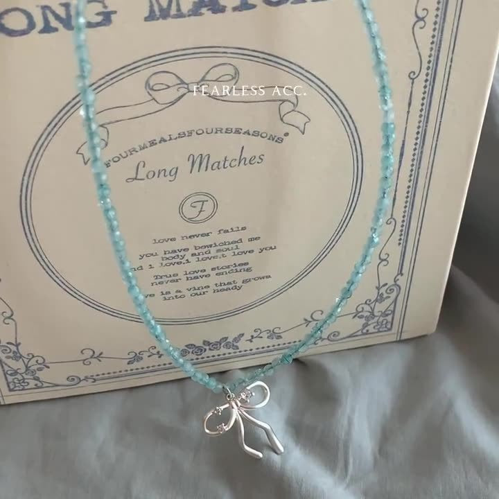 Ocean Breeze Ribbon Necklace