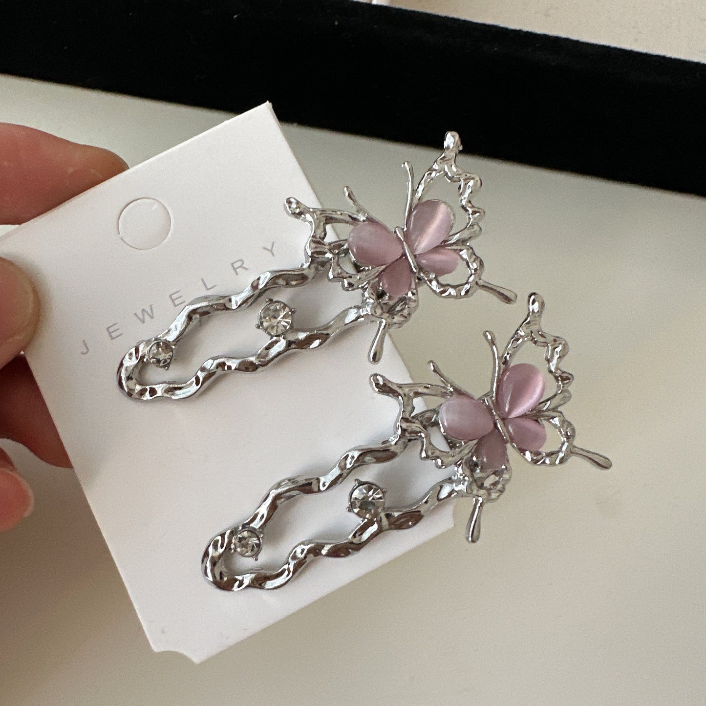 Frosted Fairy Hair Clip - Pink