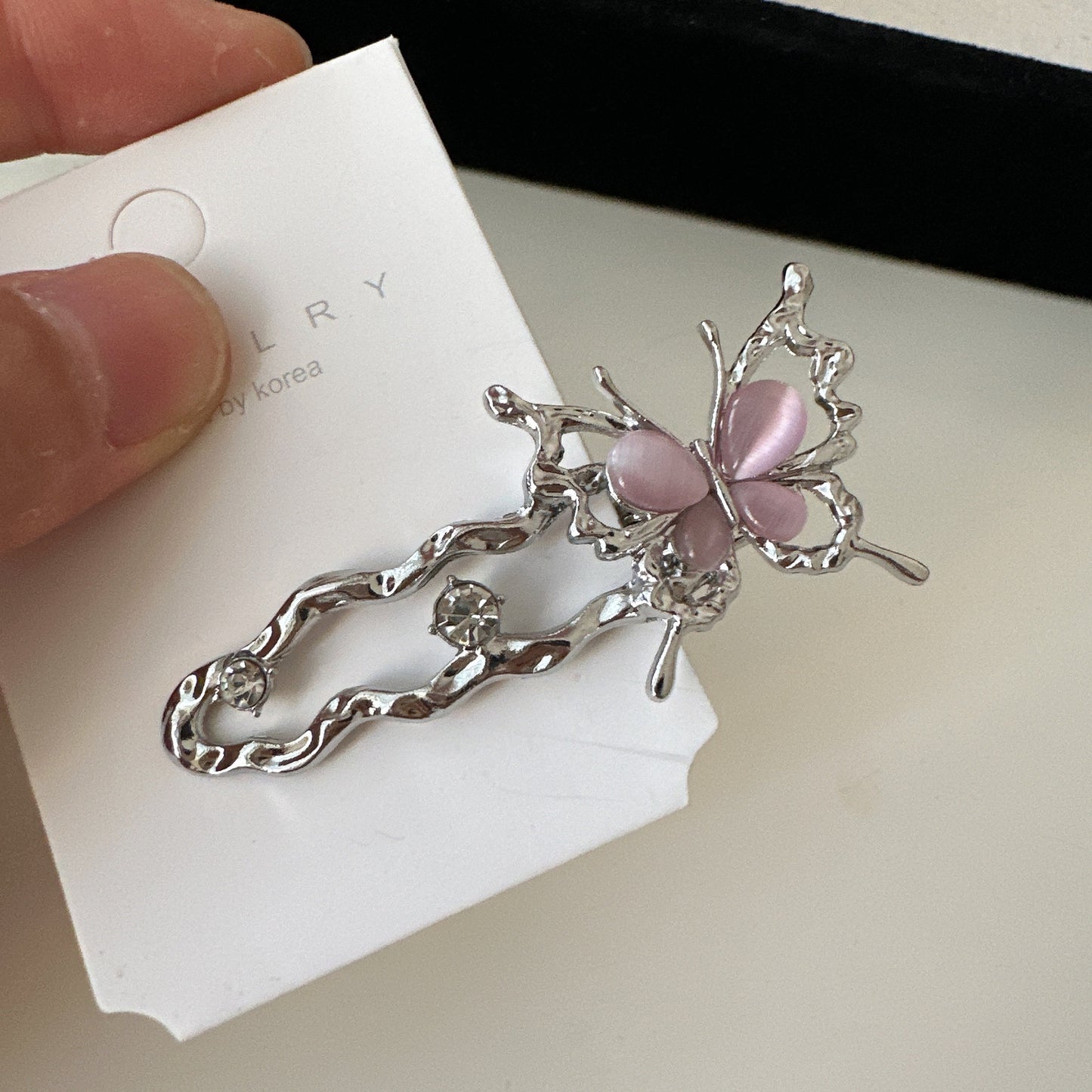 Frosted Fairy Hair Clip - Pink