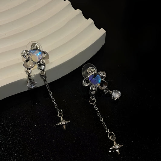 Meteor Shower Moonstone Earrings